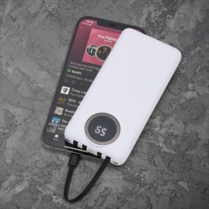 Power Bank 10.000mAh com Lanterna e Multi Saídas – 04052 - Cantareira Brindes