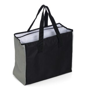 Sacola-Poliester-25L-com-Bolso-Termico-PRETO-COM-CINZA-13228-1627559298.jpg - Cantareira Brindes