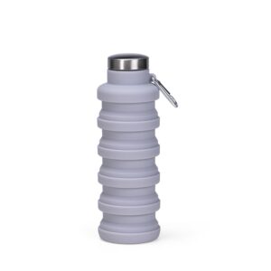 19169-garrafa-retratil-silicone-500ml-cinza-28041-1775507549 - Cantareira Brindes
