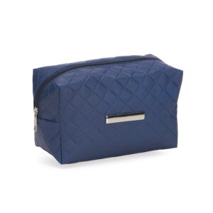 NECESSAIRE PUFF MATELASSÊ C/ DETALHE PRATA