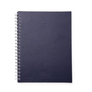 CADERNO C/ CAPA DE COURO SINTÉTICO 21 X 28 CM