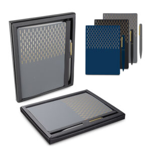 Kit Escritório A5 Capa em PU e Caneta Metalica